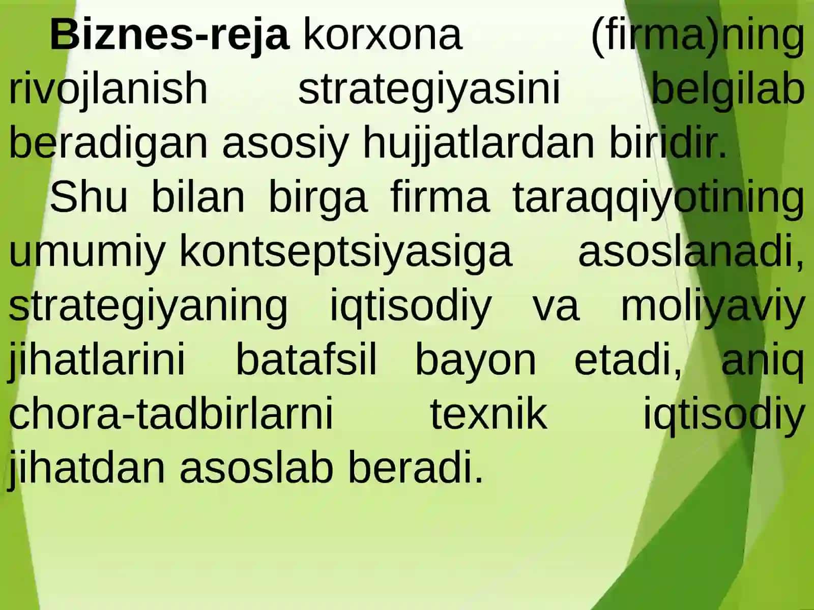 KORXONANING BIZNES REJASI(4 SOAT)1-MA’RUZA 4