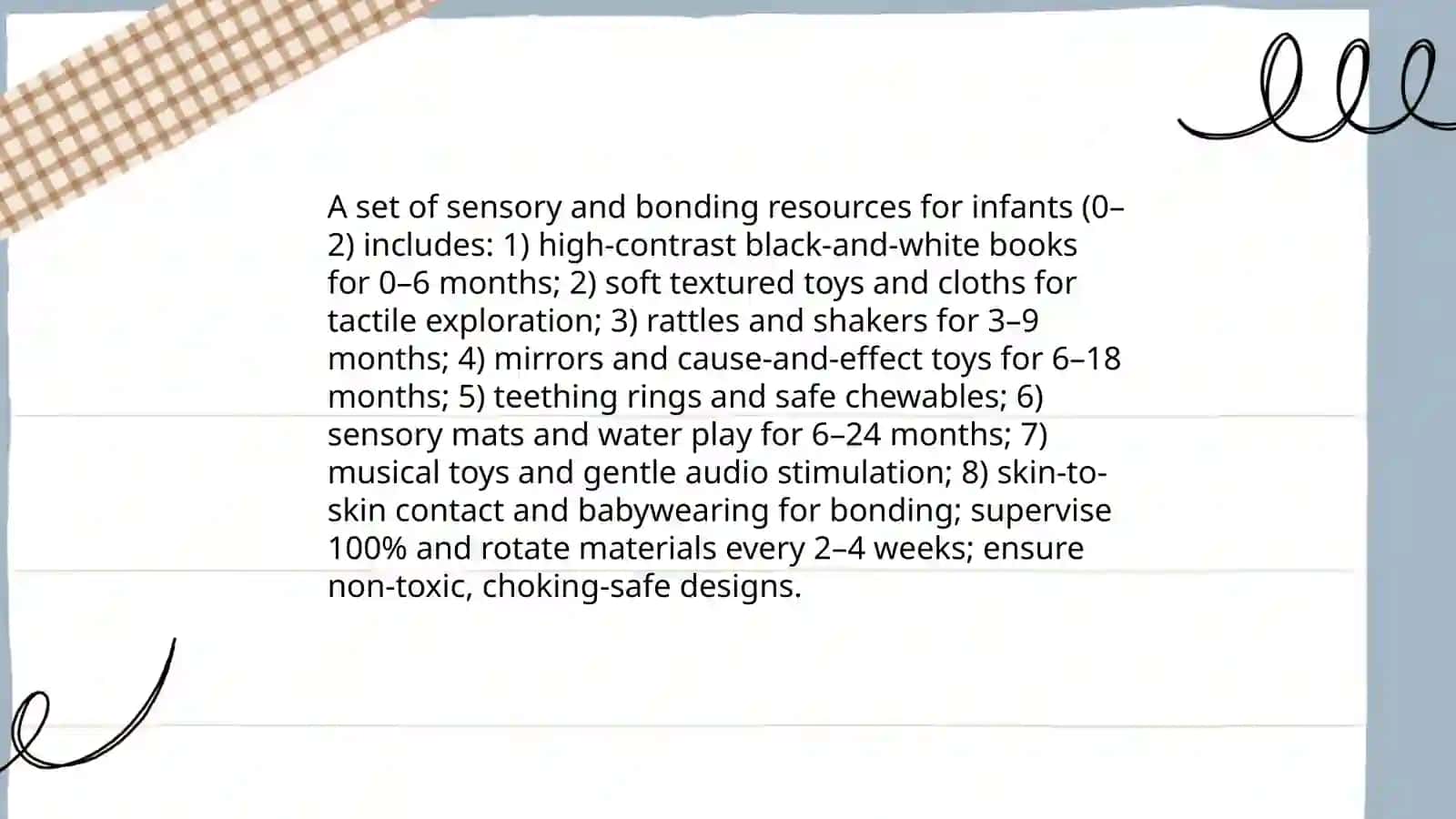 Using and developing materials according to age groups 4