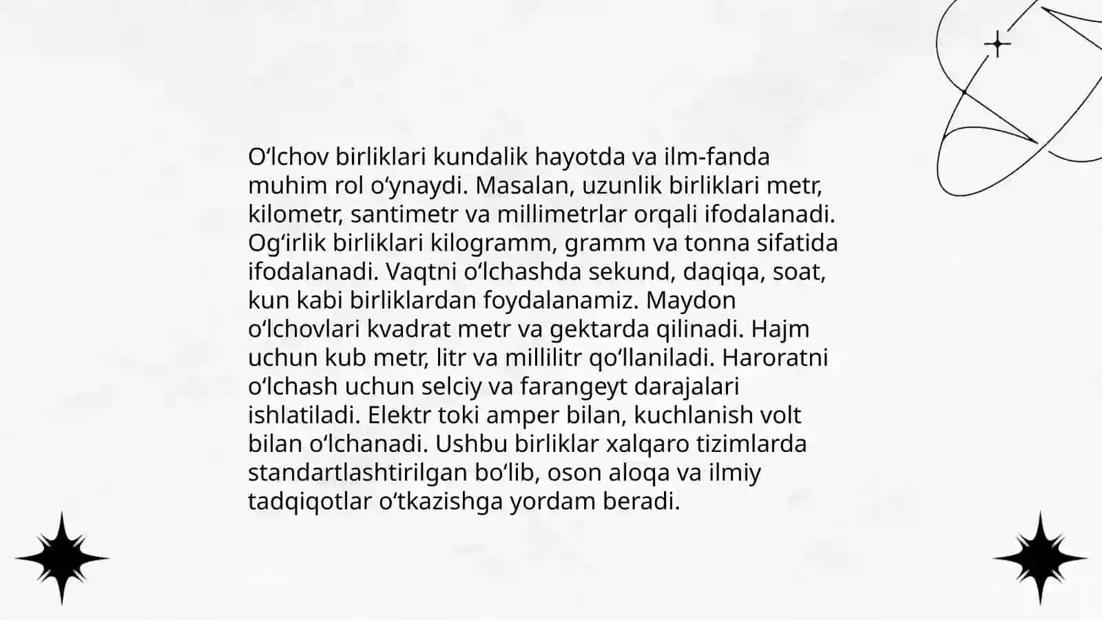 Oʻlcham terminologiyasi fanlari 4