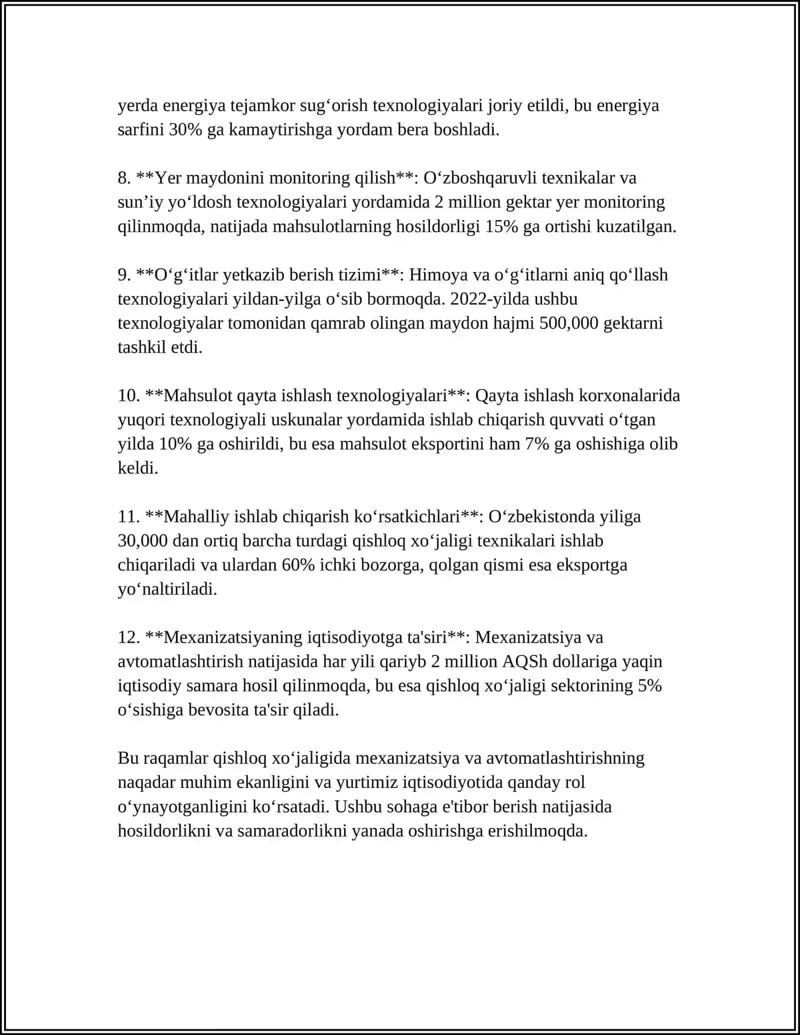 Qishloq xo‘jaligida mexanizatsiya va avtomatlashtirish 4