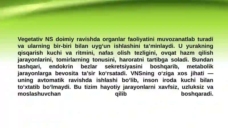Vegetativ nerv sistema 4