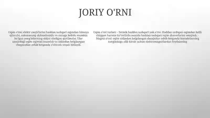Tok Va Kuchlanish Relelari 4