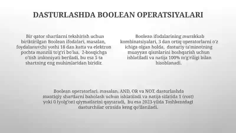 Razriyatli mantiqiy amallari 4