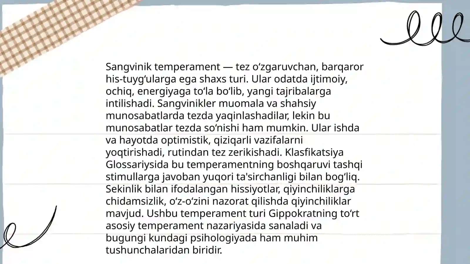 Temperament turlari tavsifi 4
