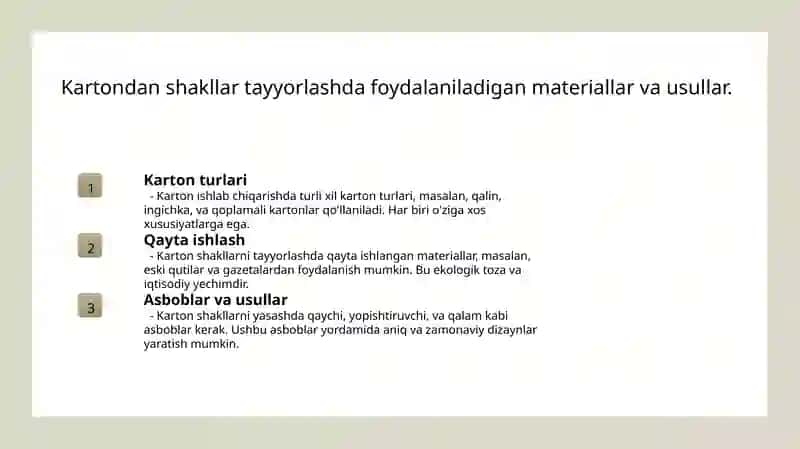 Kartondan geometrik shakllarni yasash 4