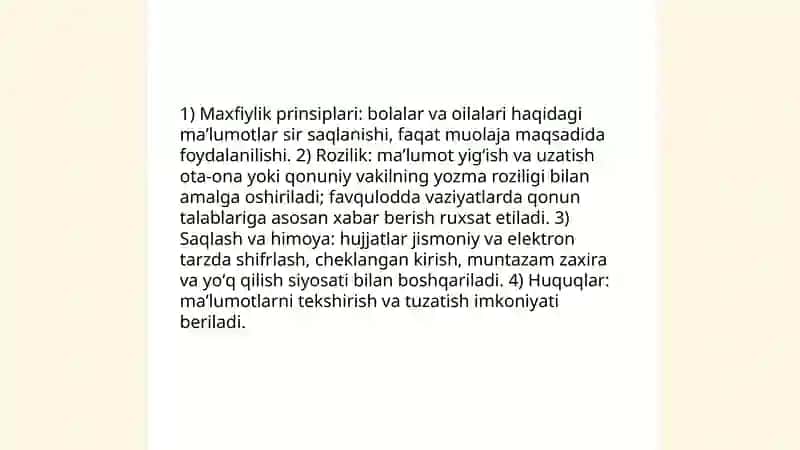 Bolalar amaliy psixologining etik norma va qoidalari 4
