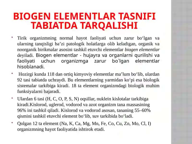 Tibbiy kimyo kafedrasi Ma’ruza mavzusi 4