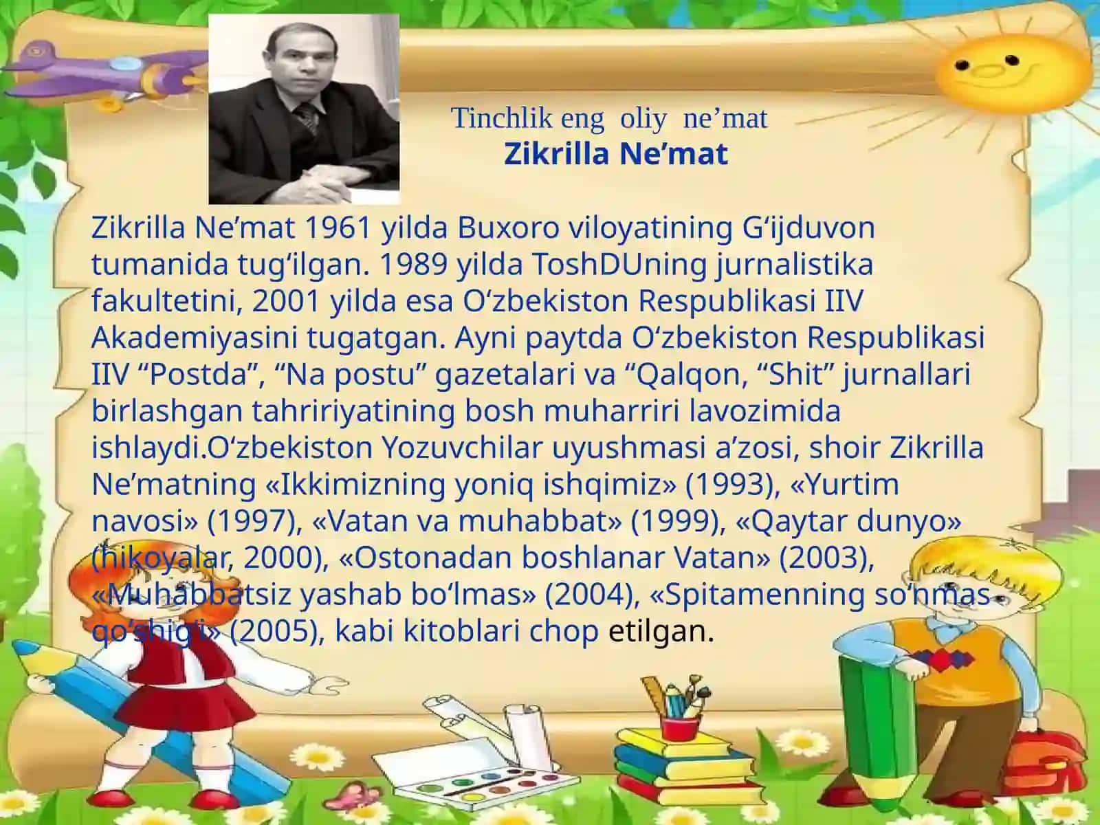 Tinchlik eng oliy ne'mat 4