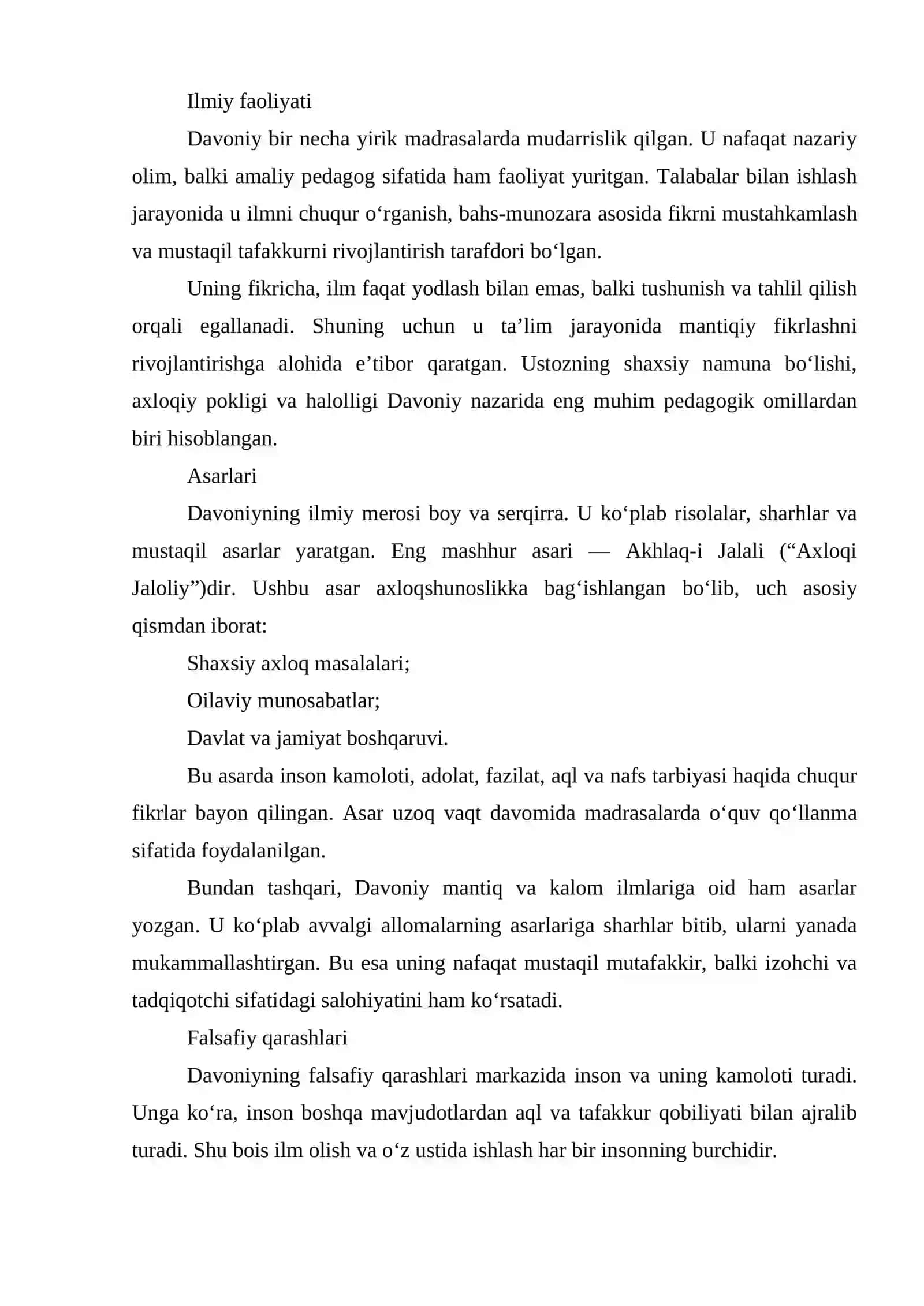 Jaloliddin Davoniyning merosida ta’lim-tarbiya 4