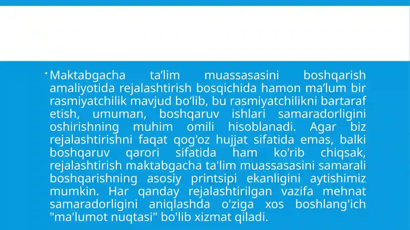 Maktabgacha ta'lim tashkilotining yillik ish rejasini o'rganish vatahlilqilish 4
