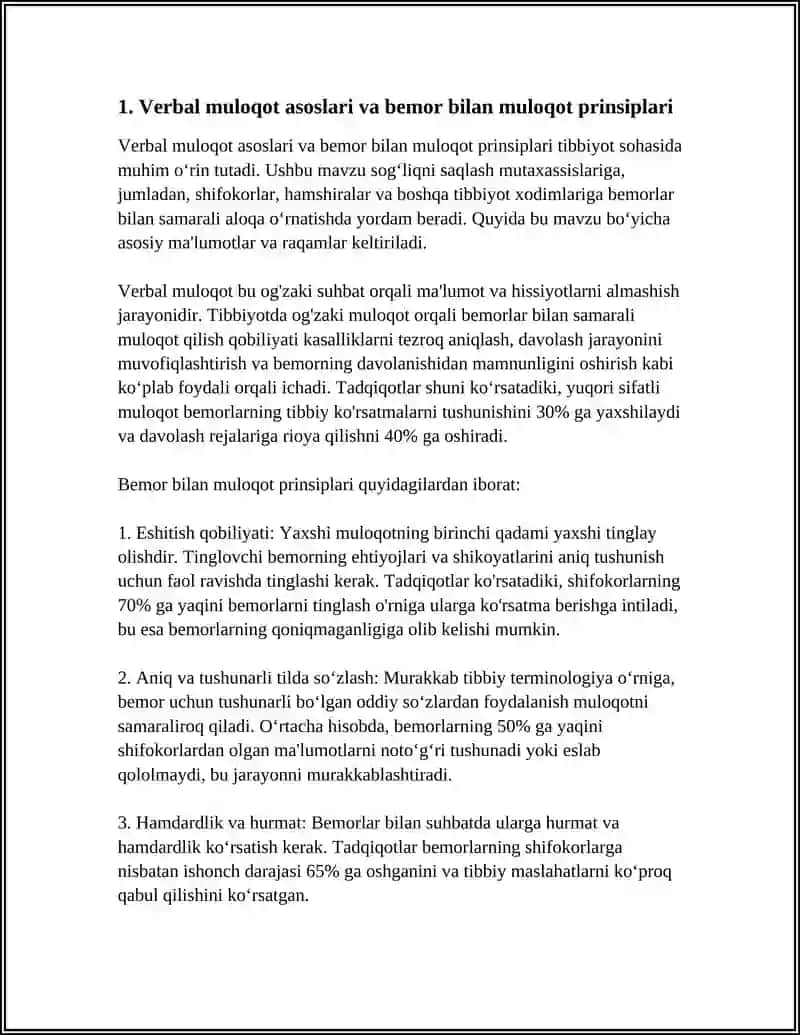 PASIENT BILAN VERBAL MULOQOT KOʻNIKMALARI 4