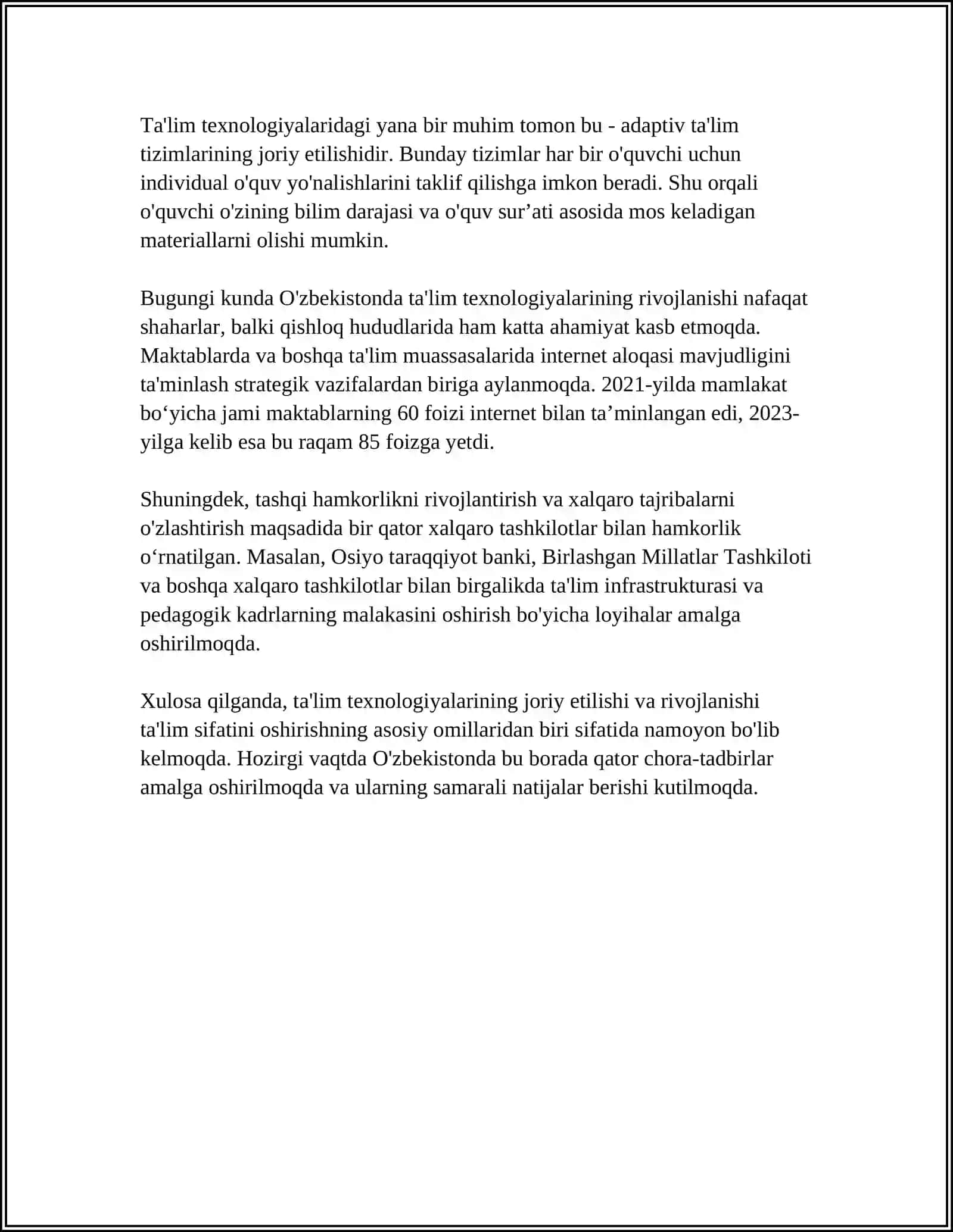 PEDAGOGIK TEXNALOGIYALAR TALIM JARAYONINI HARAKATLANTIRUVCHI KUCH SIFATIDA 4