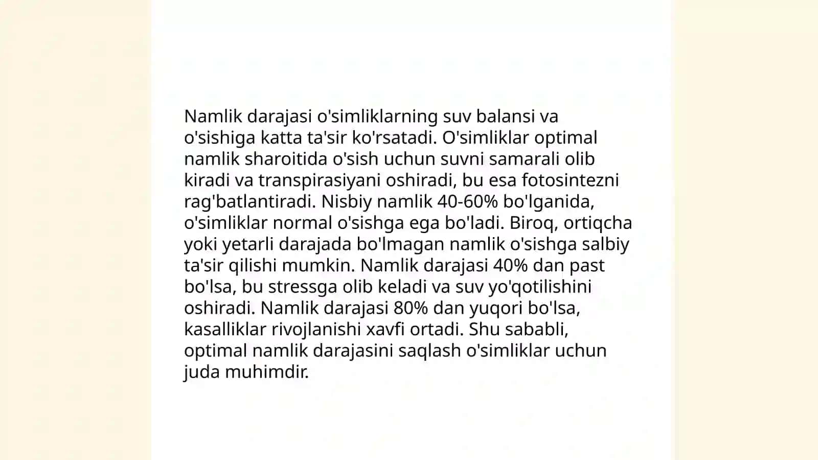 Turli Muhit sharoitida o'sgan o'simlikkarning tuzilishini taqqoslash 4