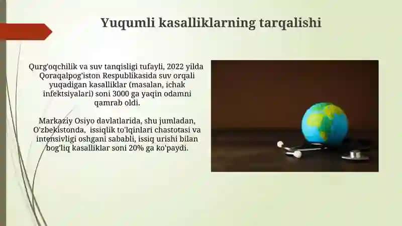 Iqlim isishi oqibatlarining aholi sogʻligiga taʼsiri 4