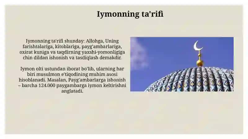 Islom va Iymon 4
