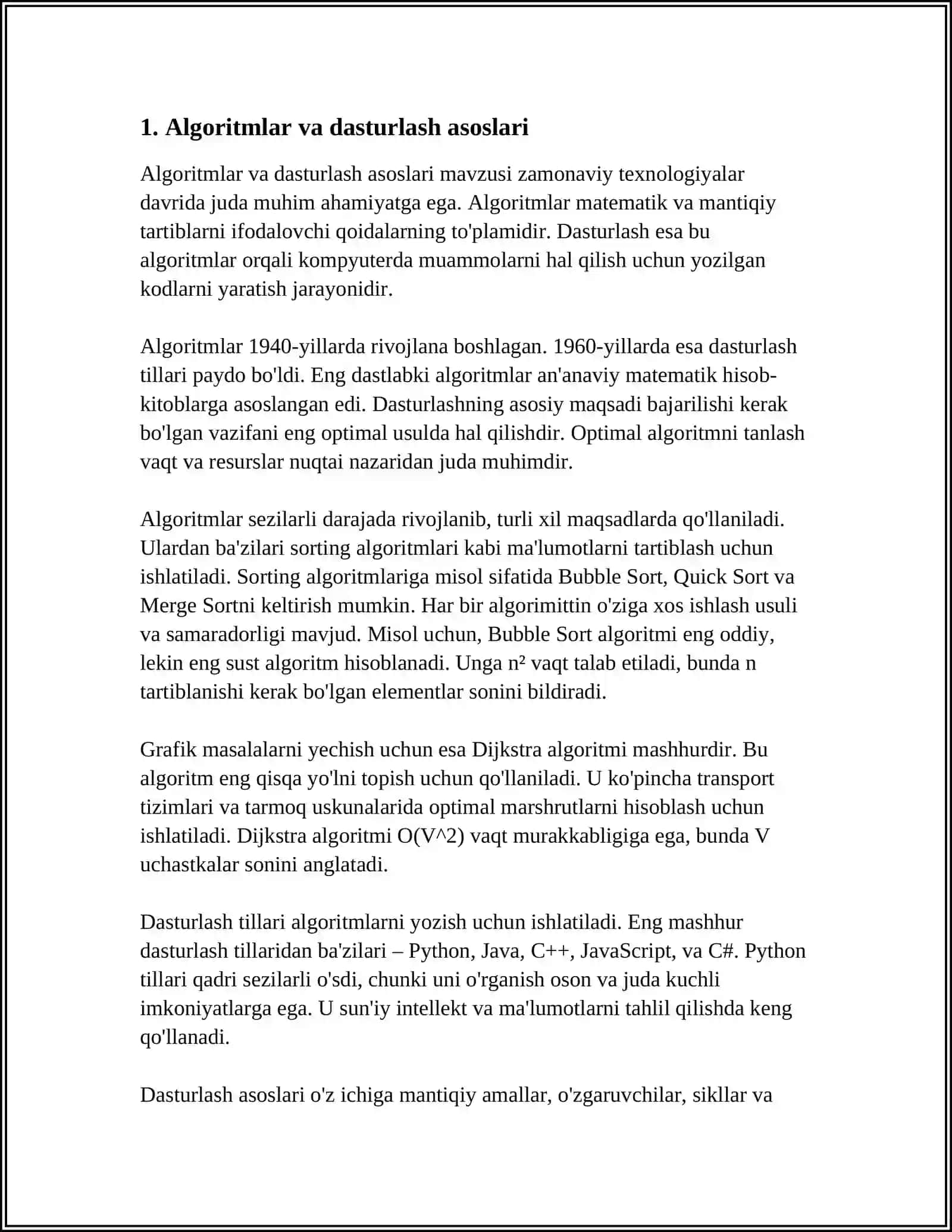 MASALALAR YECHISHNING AXBOROT TEXNALOGIYALARI 4