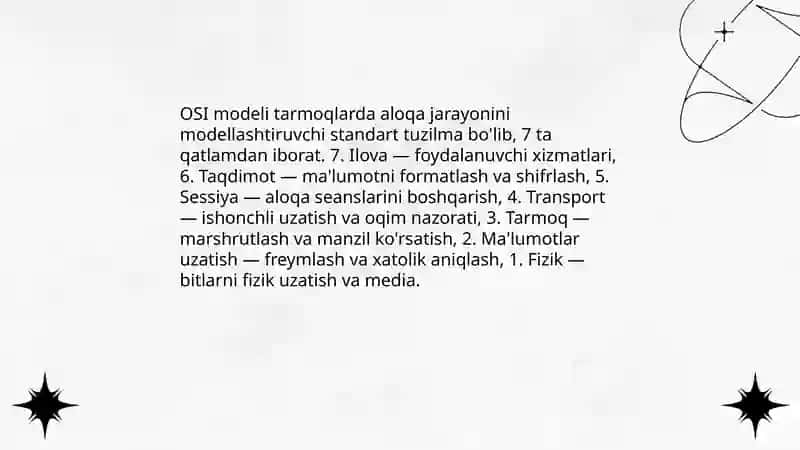 Kompyuter tarmoqlari 4
