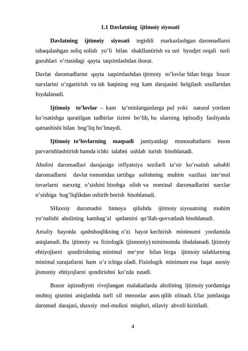 DAVLATNING IJTIMOIY SIYOSATI 4