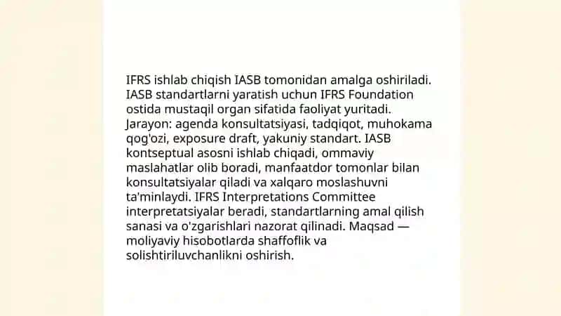 Xalqaro moliyaviy hisobot standartlari (IFRS) 4