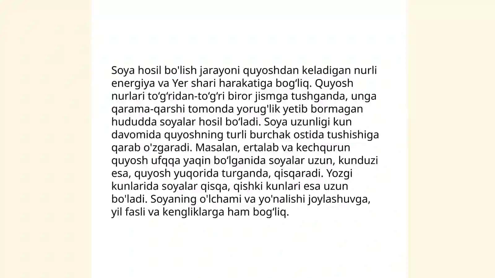 Yorug'likning to'g'ri chiziq bo'ylab tarqalish tamoyili 4