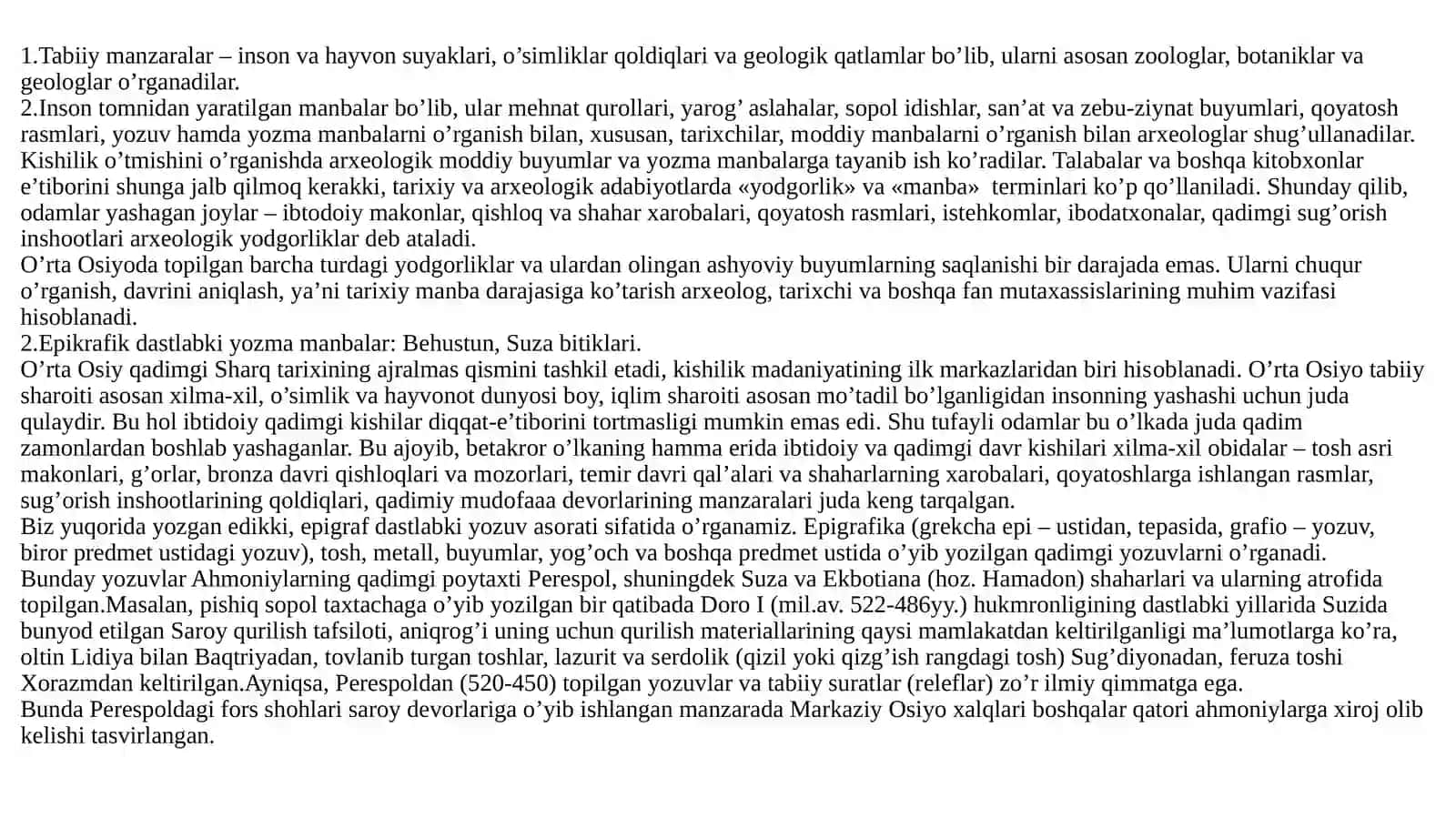 O‘rta osiyo tarixiga oid Qadimgi va ilk O‘rta asr yozma manbalari (Arab yozuvigacha) 4