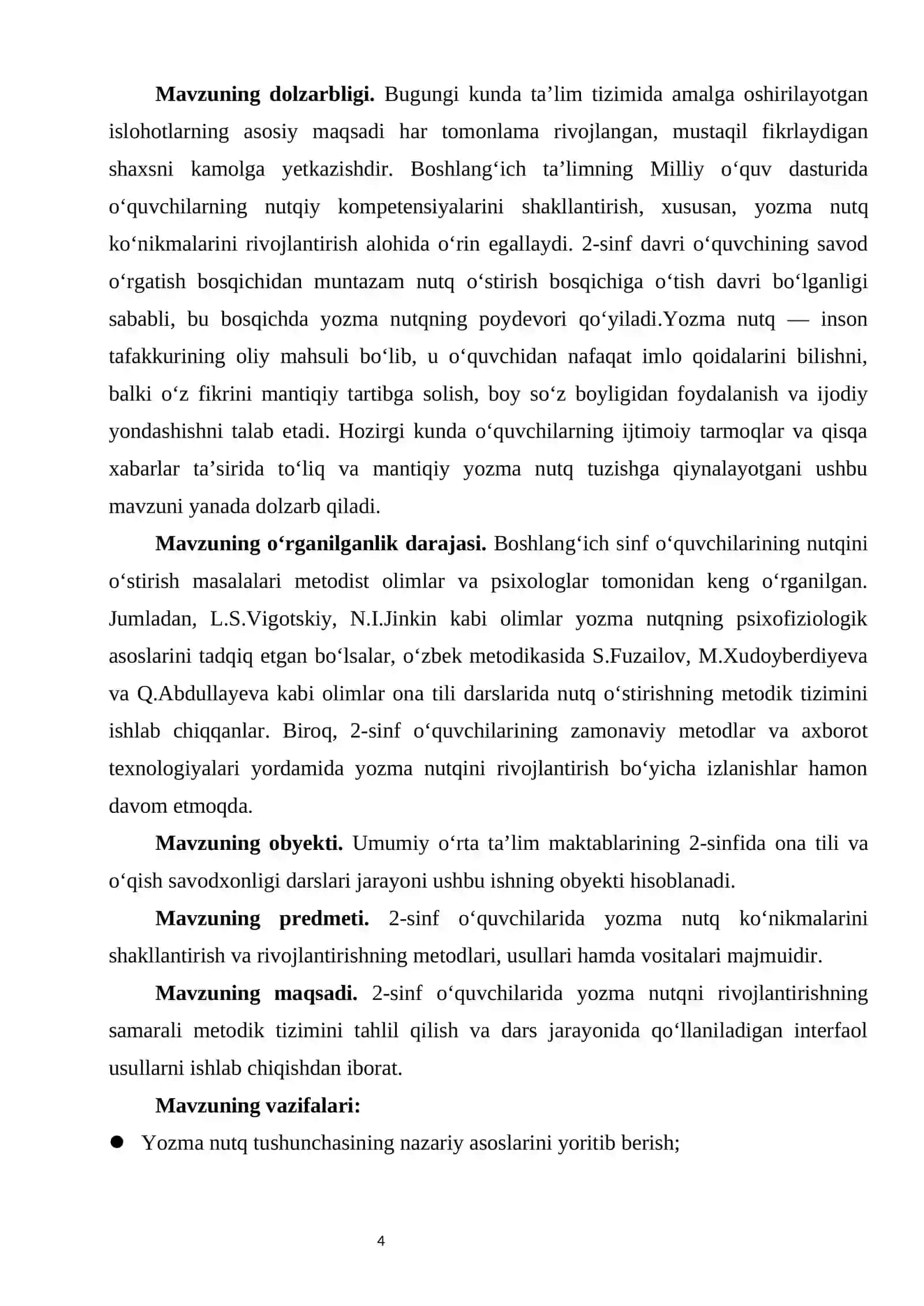 2-sinf o‘quvchilarida yozma nutqni rivojlantirish metodikasi. 4