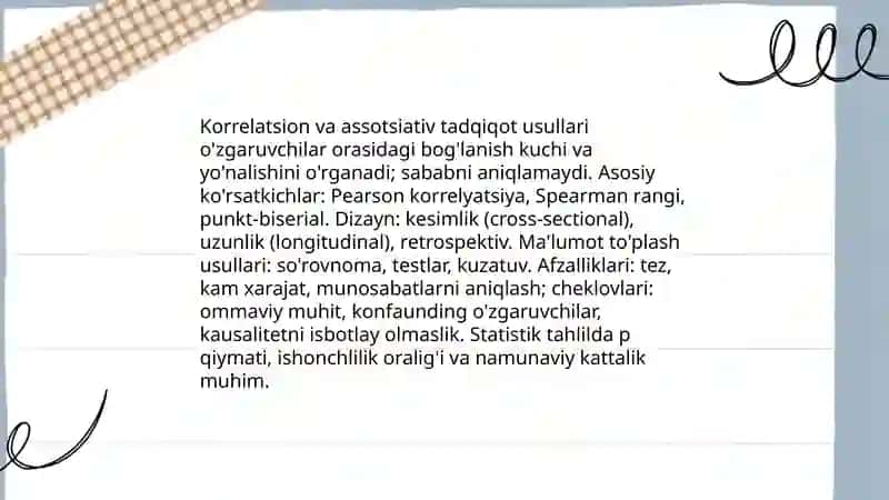 Hozirgi zamon psixologiyasining tadqiqod metodlari 4