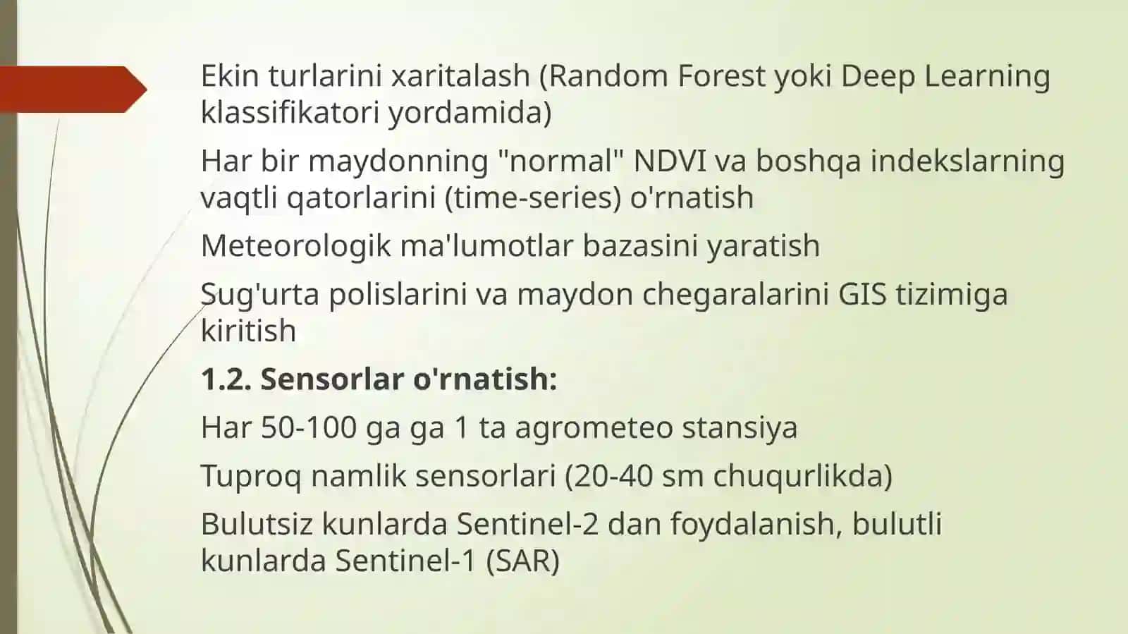Ekinlarni monitoring qilish va ekinlarga yetkazilgan zararni baholash 4