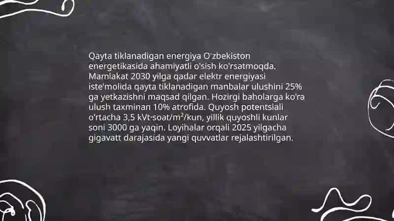 O'zbekiston energetikani o'rni 4