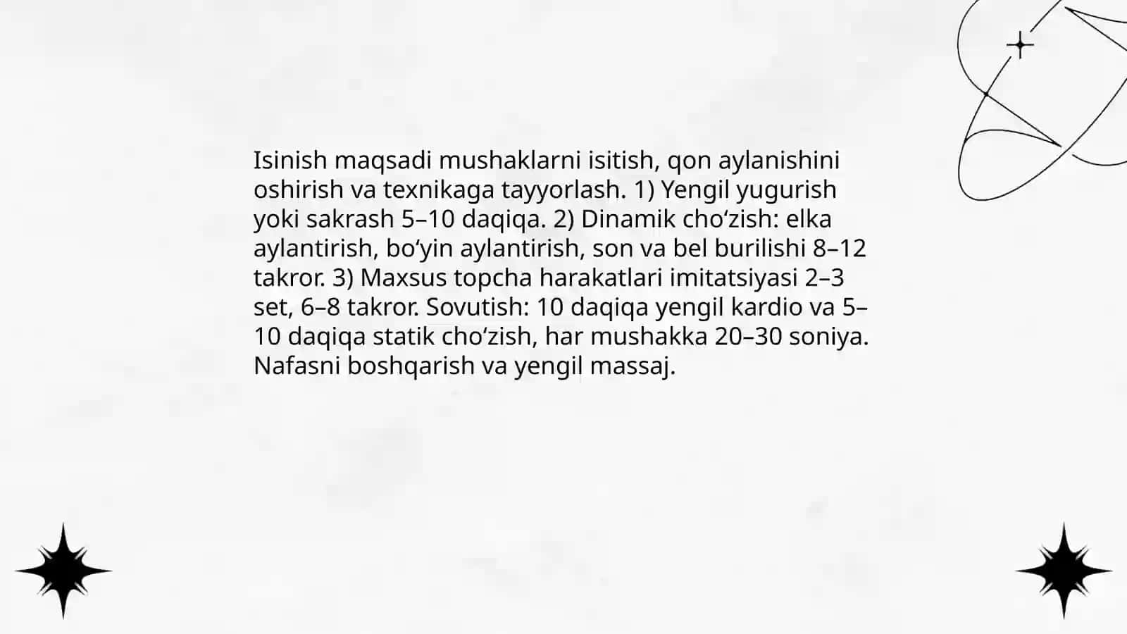 Topchalar bilan maxsus mashqlarni bajarish hamda musobaqa qoidalari yuzasidan taqdimot tayyorlash 4