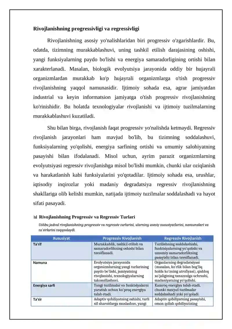 Rivojlanishning umumiy qonunlari va kategoriyalari 4