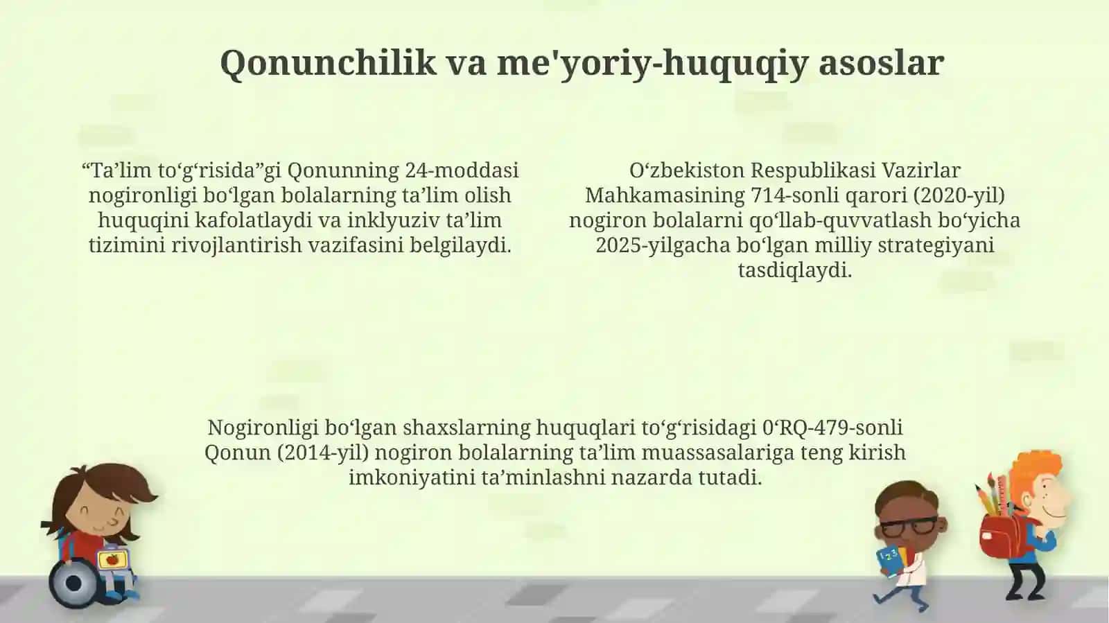 Imkoniyat cheklangan bolalar uchun ixtisoslashtirilgan ta'lim muassasalari 4