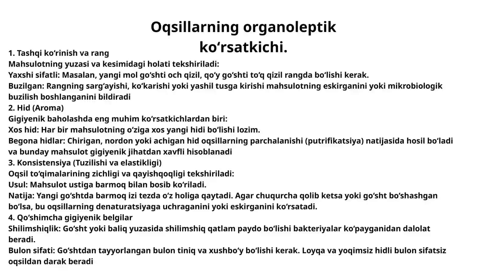 Asosiy oziqaviy moddalar oqsil, yogʻlar va uglevodlar 4