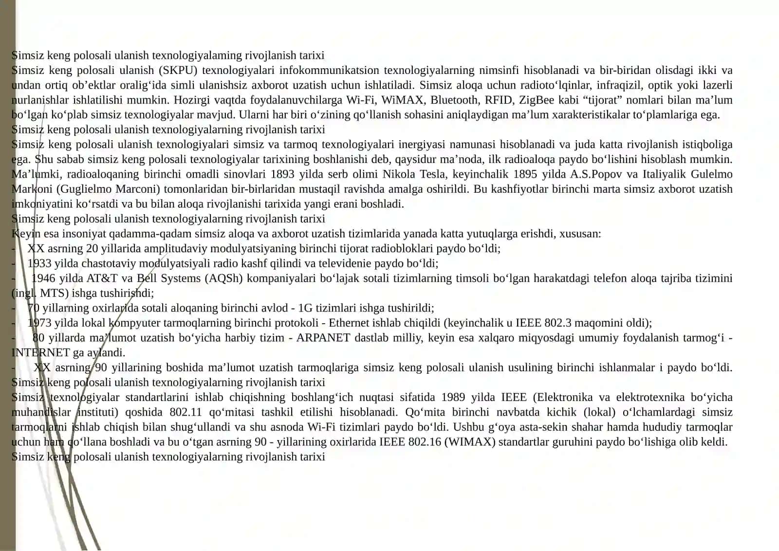 IEEE 802.16 standarti arxitekturasi 4