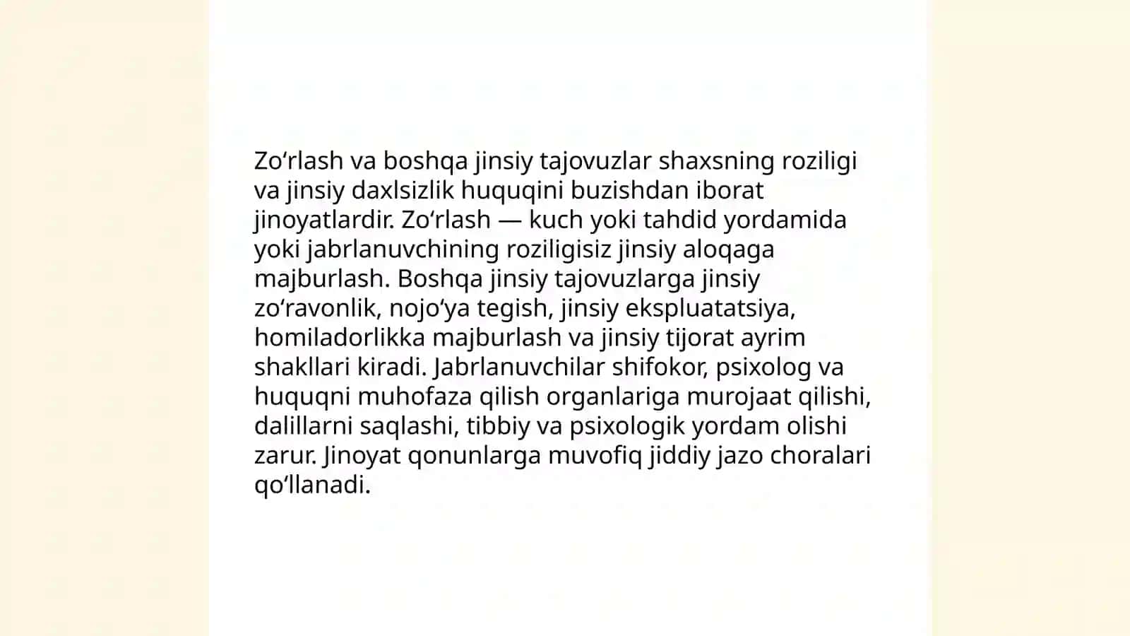 Jinsiy erkinlikka qarshi jinoyatlar 4