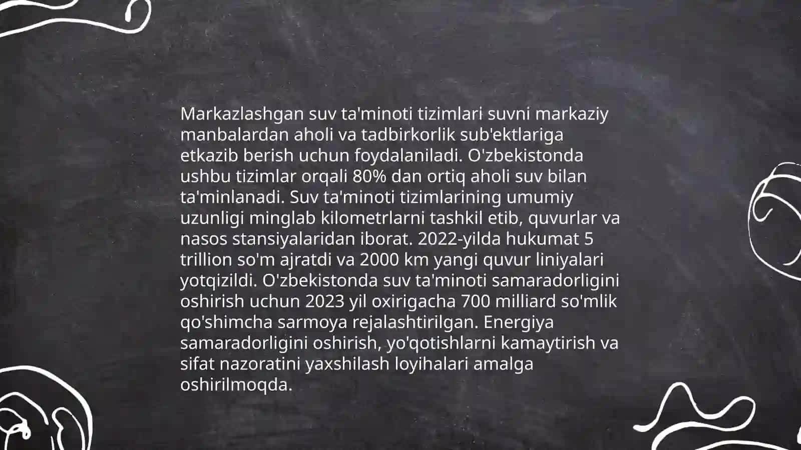 Mahalliy va markazlashgan suv taʼminoti haqida tushuncha ularning gigiyenik ahamiyati 4