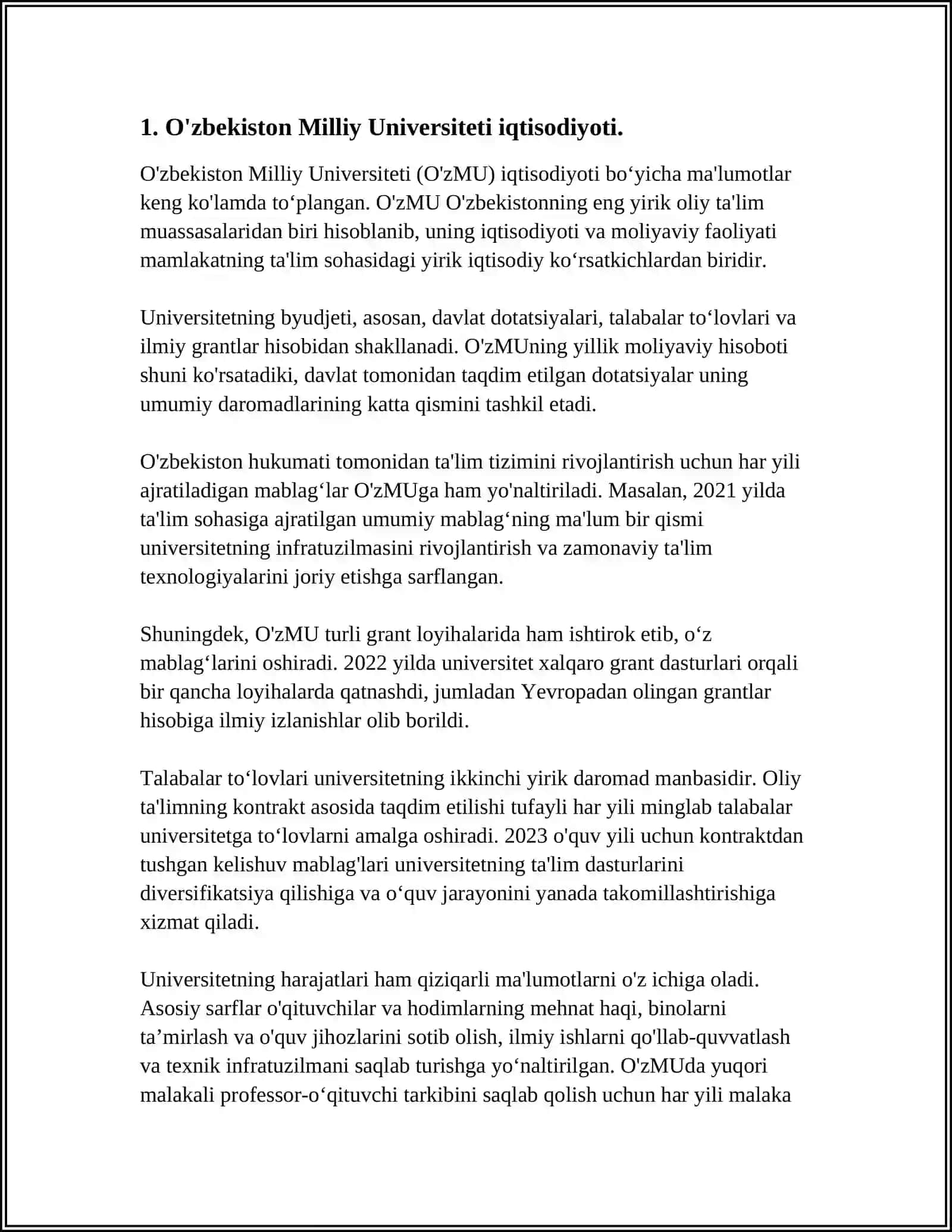 RESURSLAR CHEKLANGANLIGI SHAROITIDA OZIQ-OVQAT MAHSULOTLARI YETISHTIRISH 4