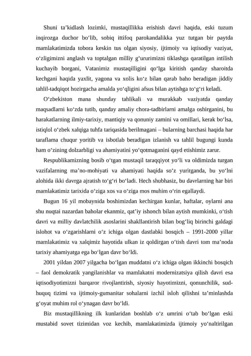 MUSTAQILLIK YILLARIDA QISHLOQ XOʻJALIGI VA SANOAT SOHASIDAGI O'ZGARISHLAR 4