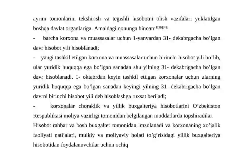 Moliyaviy xisobot turlari va uni tuzish tartibi 4