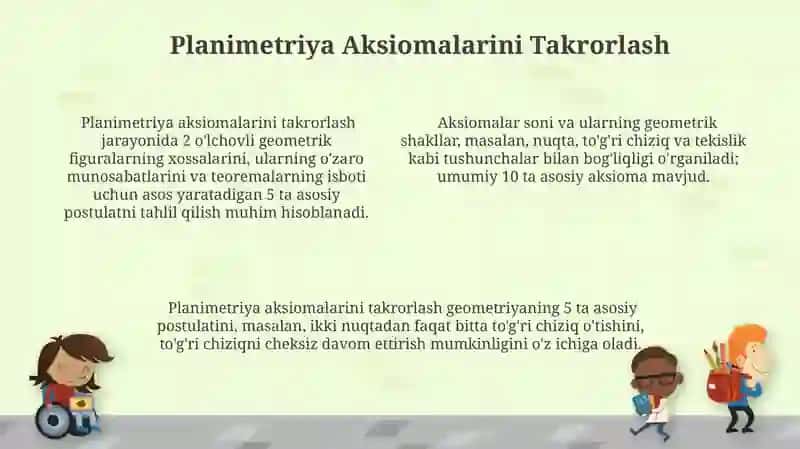 Planametriya Aksiomalarini Takrorlash 4