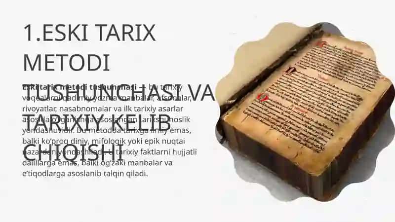 ESKI TARIX METODI VA UNING XUSUSIYATLARI 4