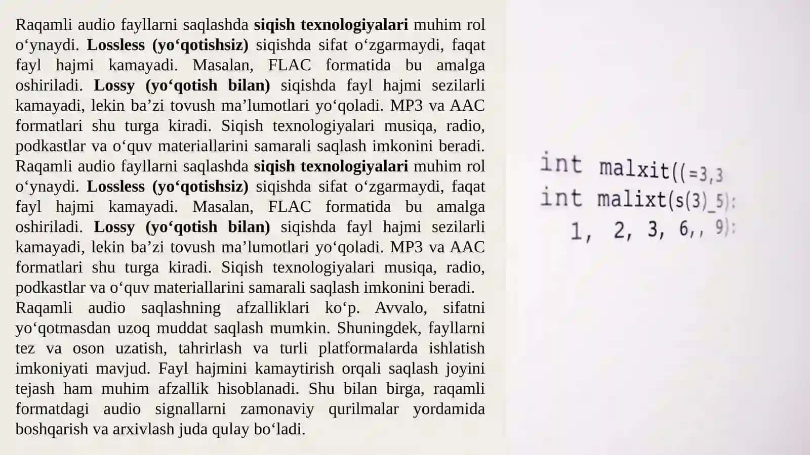 AUDIO VA VIDEO MA’LUMOTLARNI QAYTA ISHLASH 4