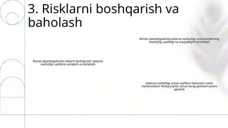 Korxona Faoliyatida Axborot Xavfsizligi 4