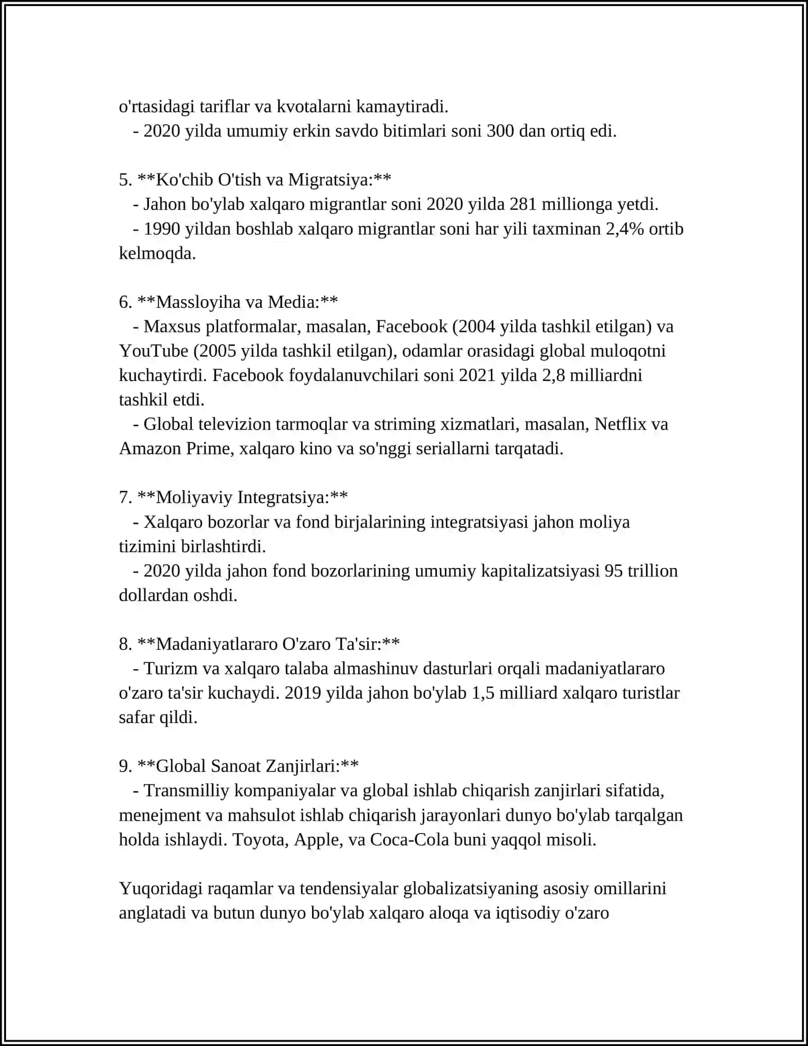 GLOBALLASHUV GLOBALISTIKA VA BARQAROR TARAQQIYOT JARAYONLARINING MOHIYATI 4
