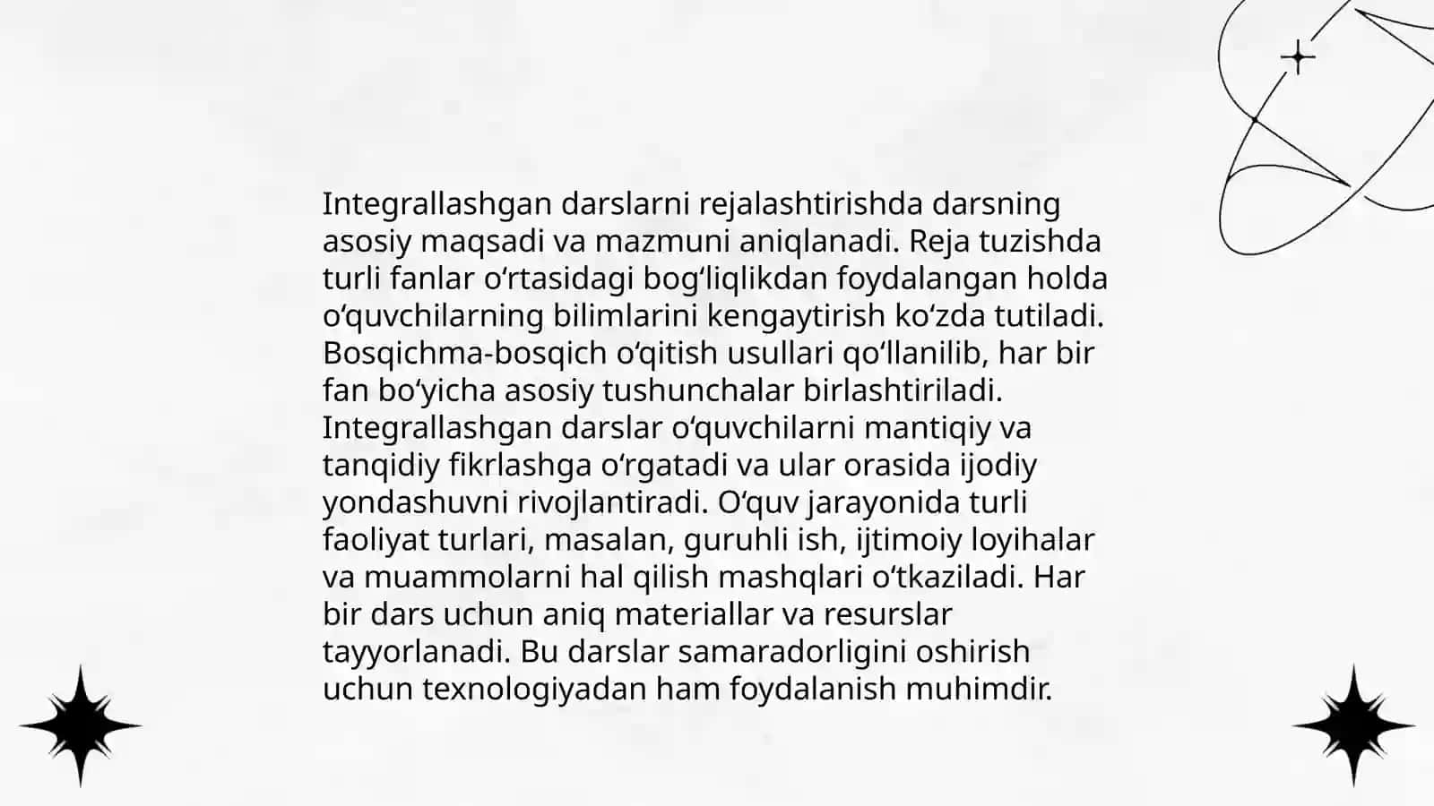 Musiqa mashgʻulotlarida integrallashgan mashgʻulotlarni tashkil etish metodikasi 4