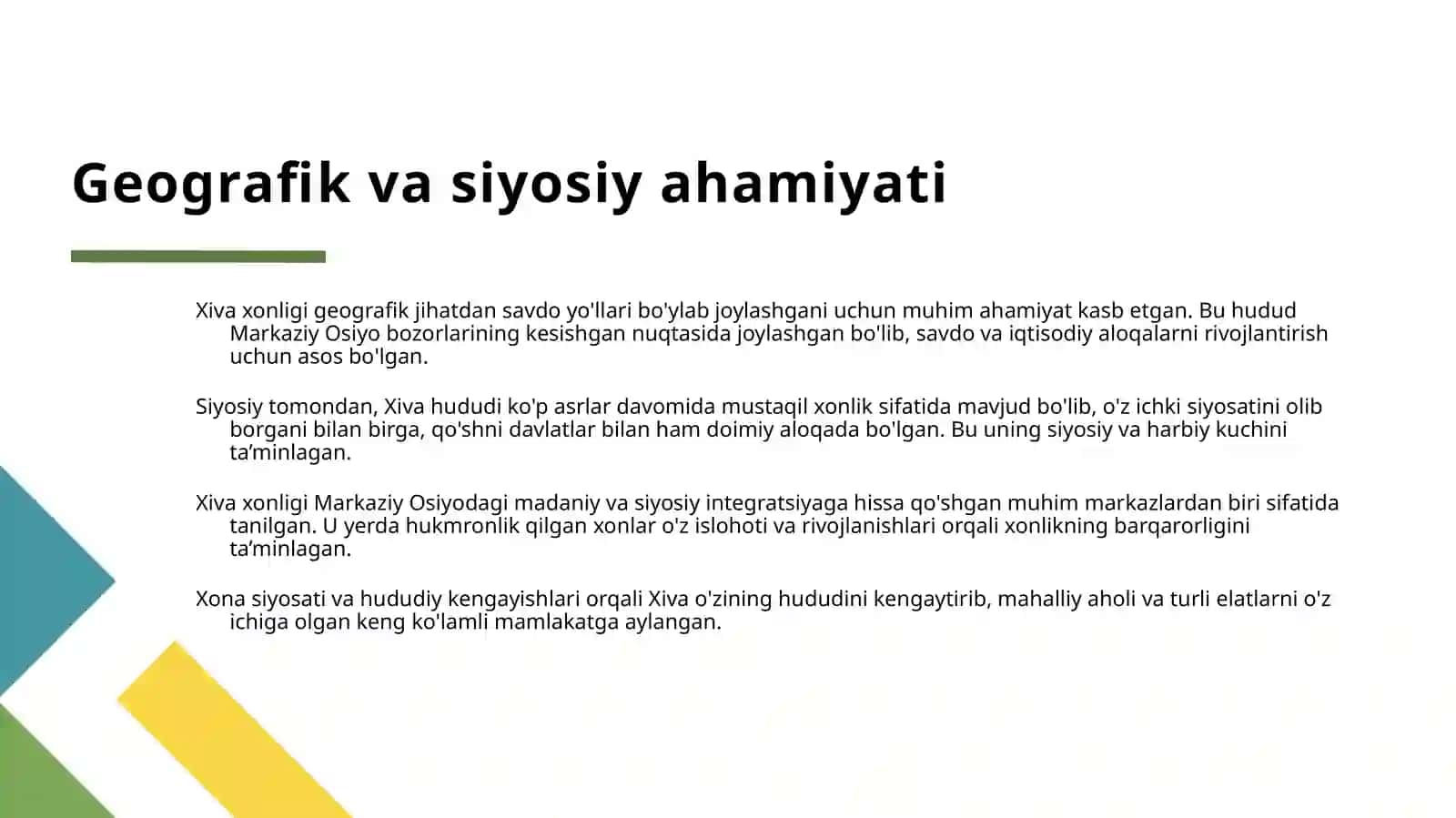 XIVA XONLIGIDA MADANIYAT VA SA'NAT 4