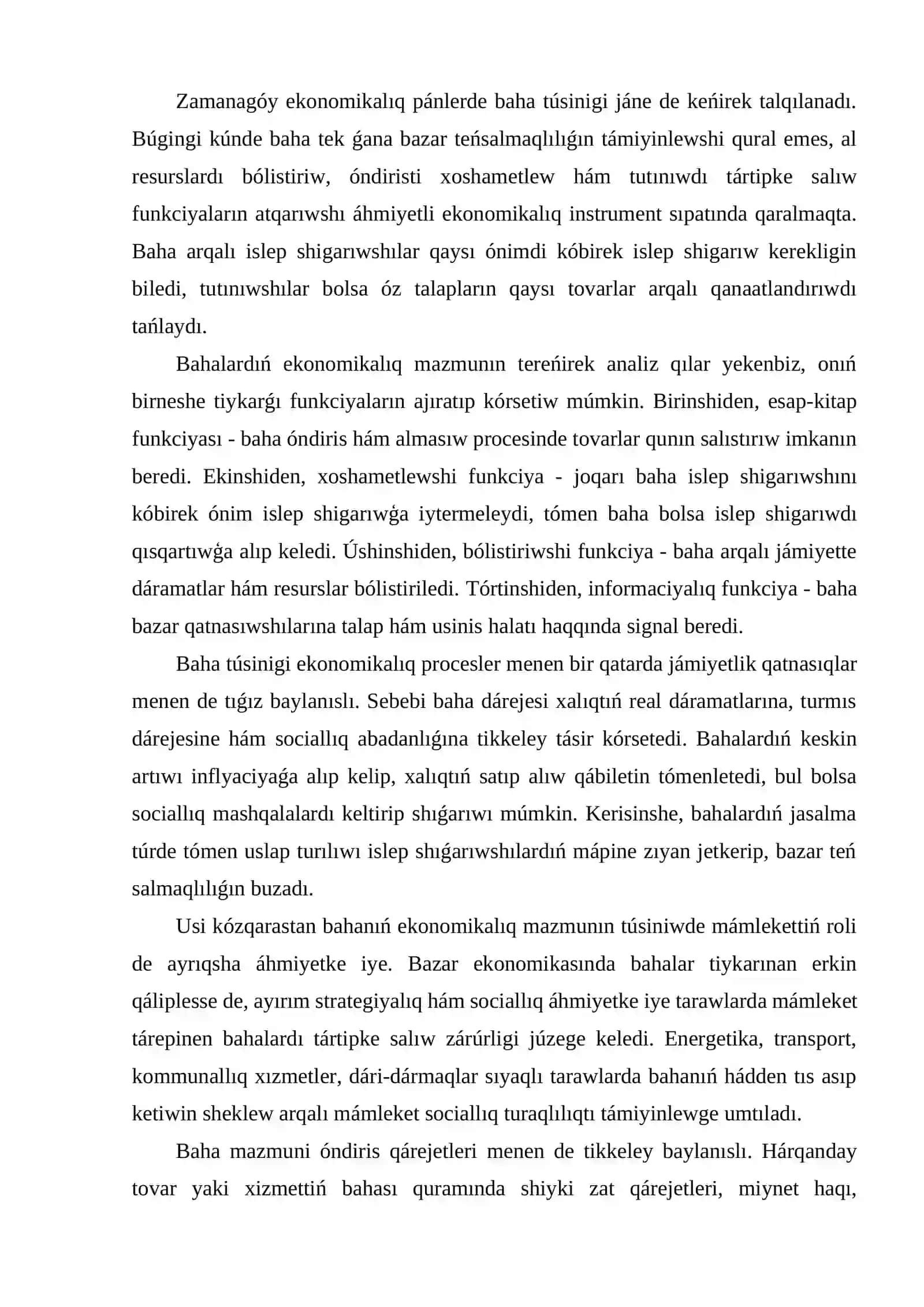 Bahanıń mazmunı hám qáliplesiw ózgeshelikleri 4