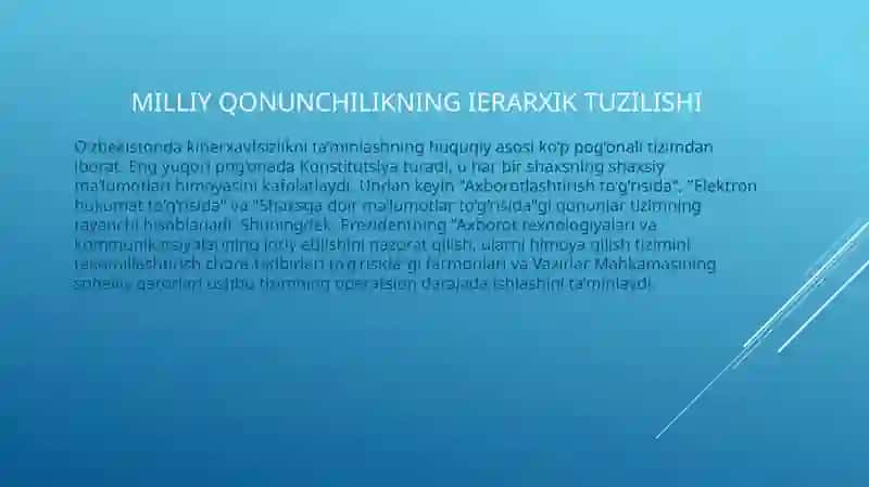 Kiberxavfsizlikga oid milliy va xorijiy me’yoriy huquqiy hujjatlar tahlili 4