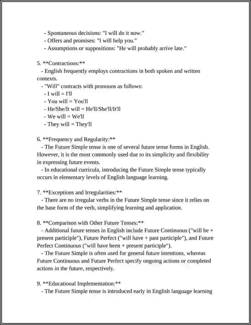 Forming Future Simple: will + base verb 4