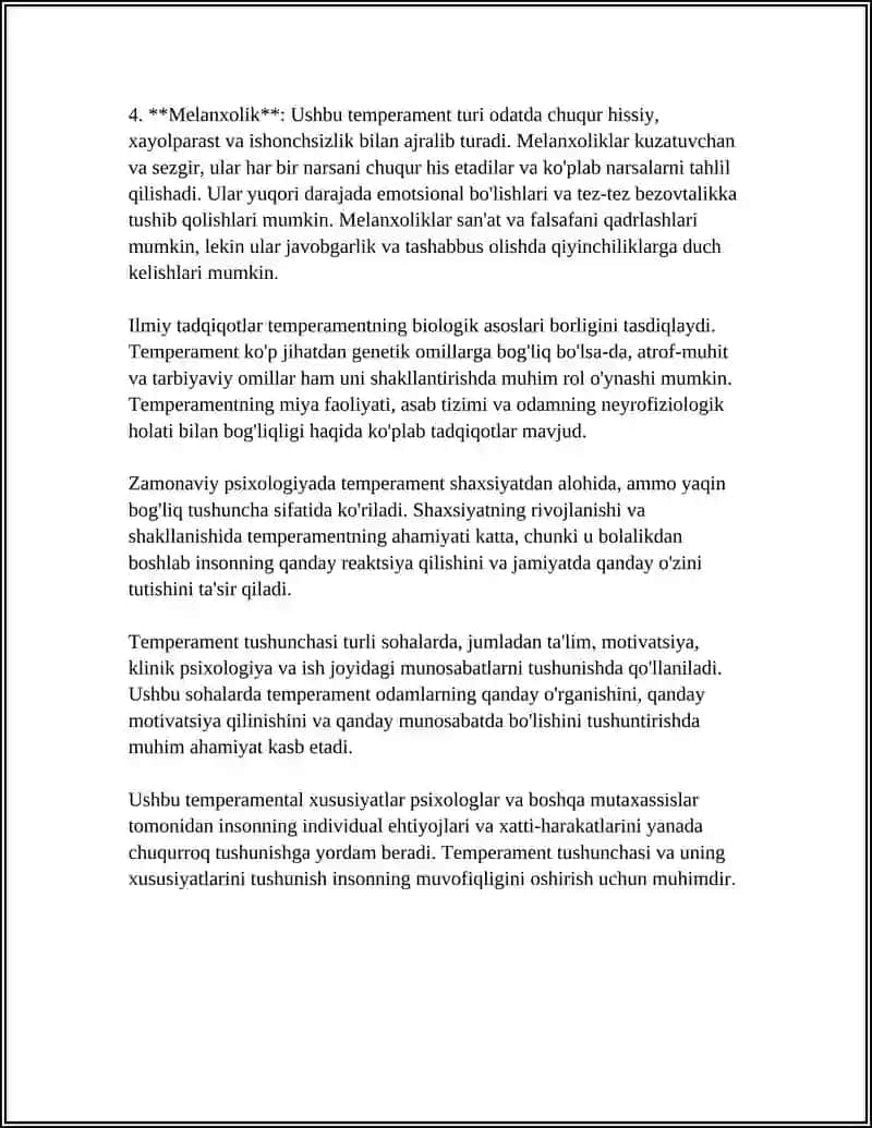TEMPERAMENT VA UNING NAZARIYALARI 4